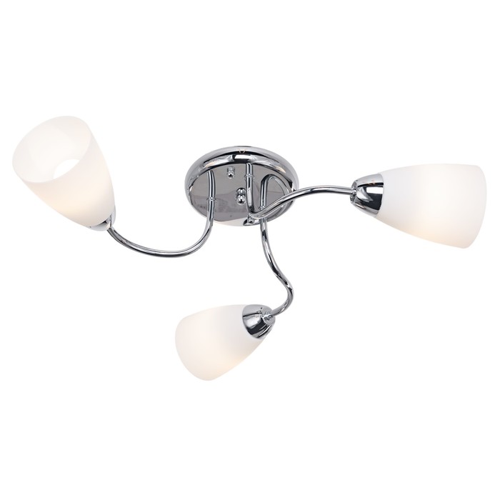 Люстра "Агалия" 3 лампы E14 60 Вт хром 56х56х16 см.