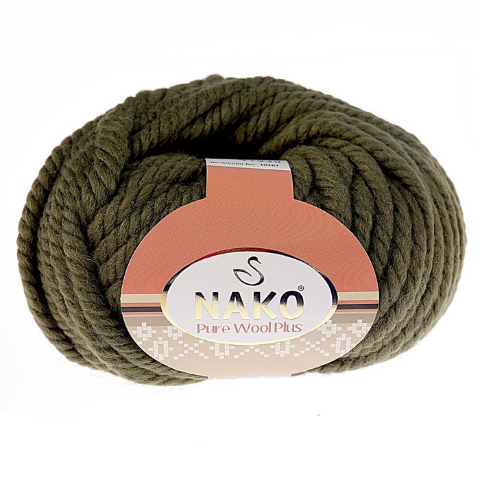 Пряжа "Pure wool plus" 100% шерсть 30м/100гр (10267)