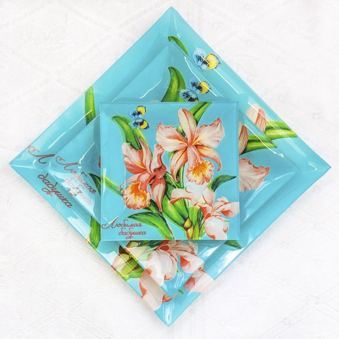 Набор тарелок 3 шт. "Любимая бабушка", 15 см, 20 см, 25 см