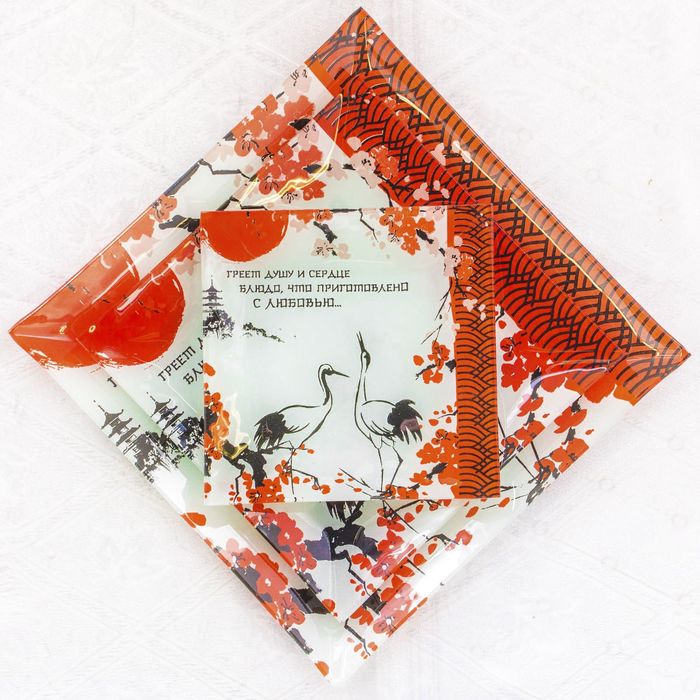 Набор тарелок 3 шт. "Япония", 15 см, 20 см, 25 см