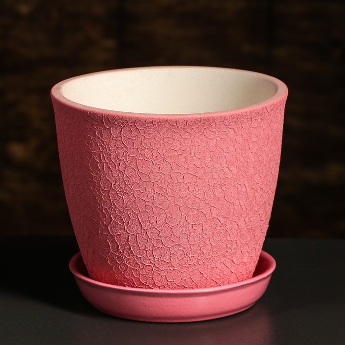 Кашпо "Глория" шёлк, розовый, 0,5 л