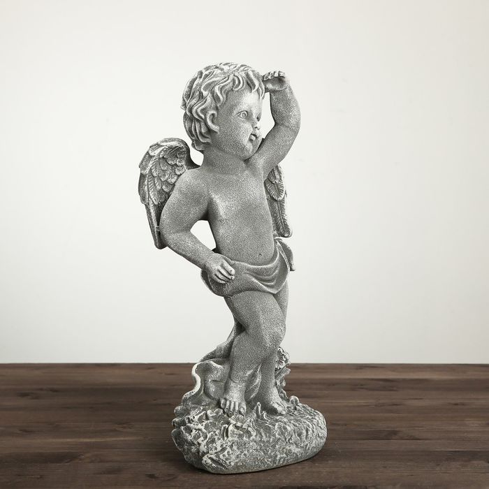Статуэтка "Амур" под камень, цвет серый
