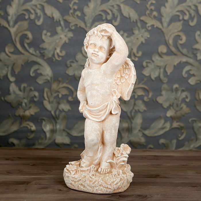 Статуэтка "Амур" под камень, цвет песочный