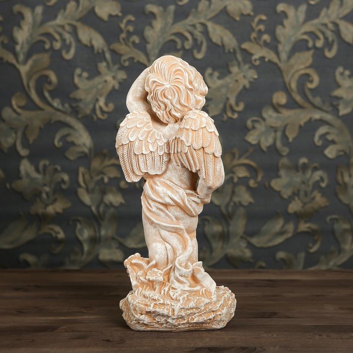 Статуэтка "Амур" под камень, цвет песочный