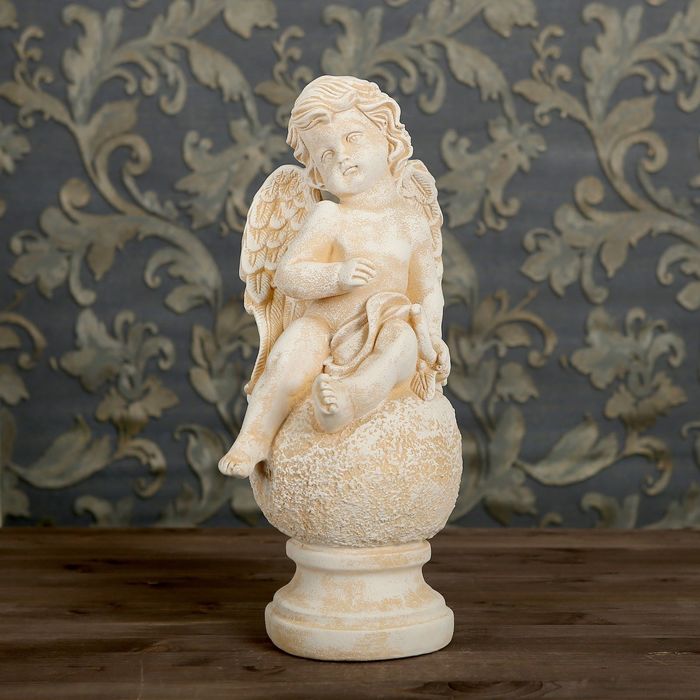 Статуэтка "Купидон" под камень, цвет песочный