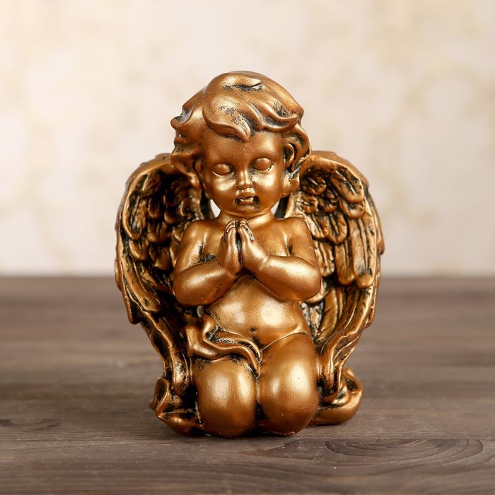 Статуэтка "Ангел молящийся" цвет бронзовый