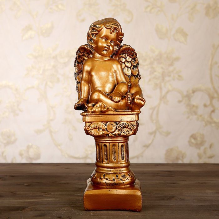 Статуэтка "Ангел на колонне" цвет бронзовый