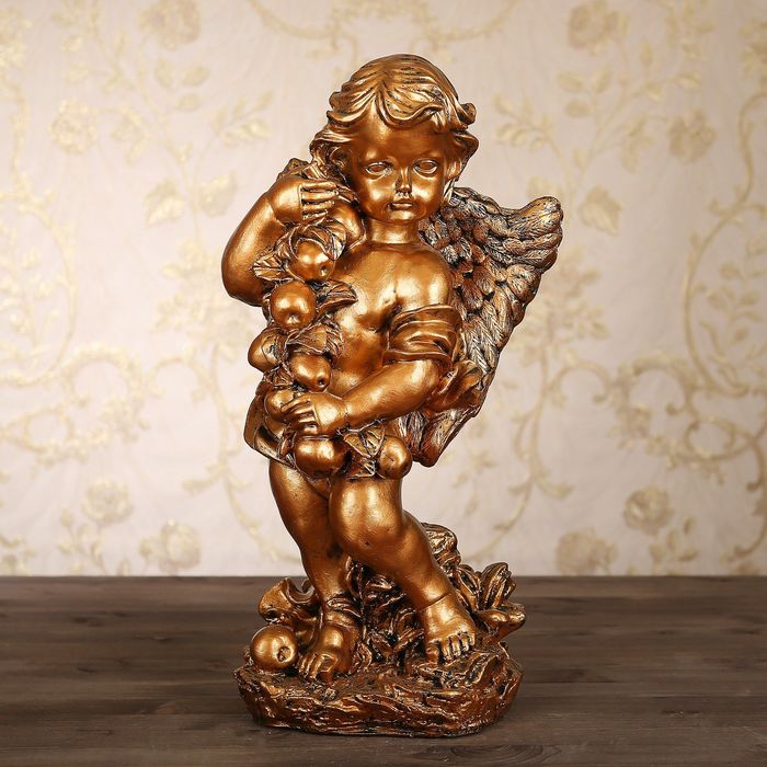 Статуэтка "Ангел с яблоком" цвет бронзовый