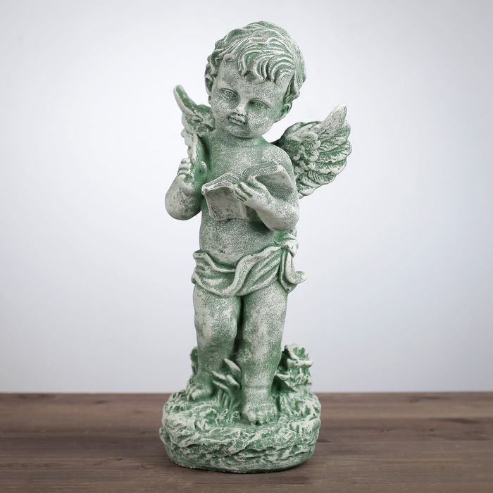Статуэтка "Писарь" под камень, цвет зелёный