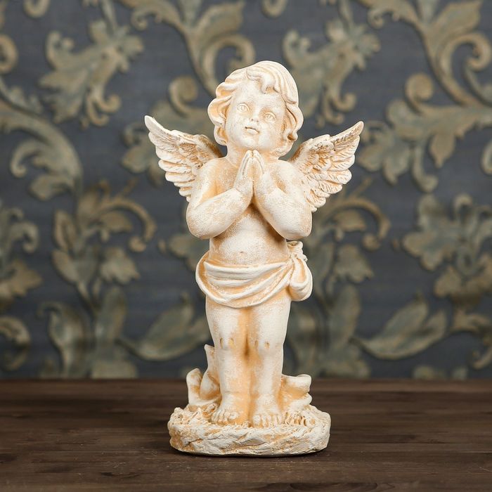 Статуэтка "Умиление" под камень, цвет песочный