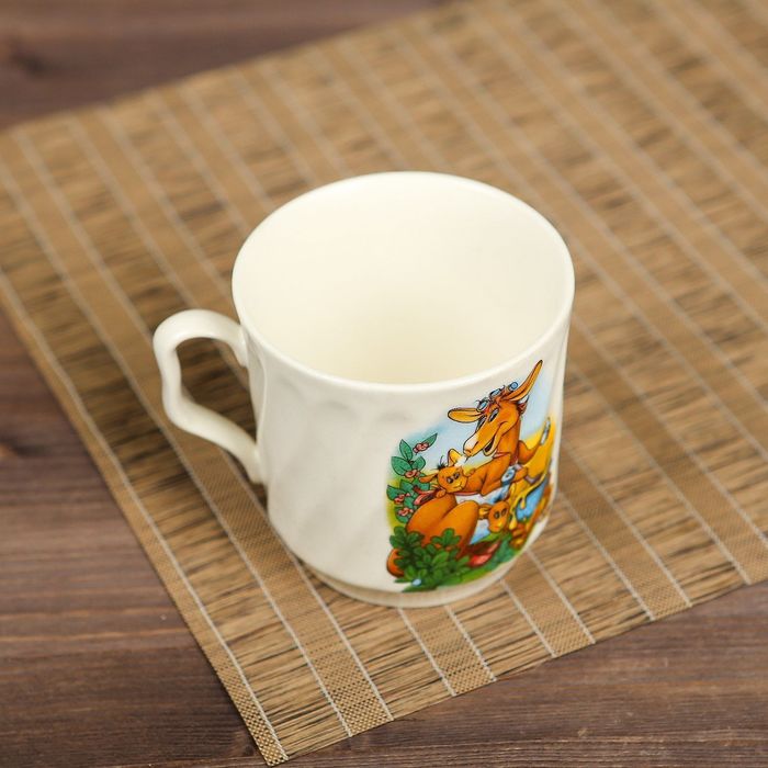 Кружка 350 мл "Витая" алфавит, деколь