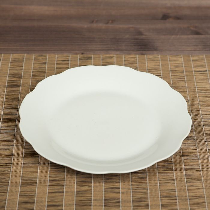 Тарелка d=20 см плоская, белая