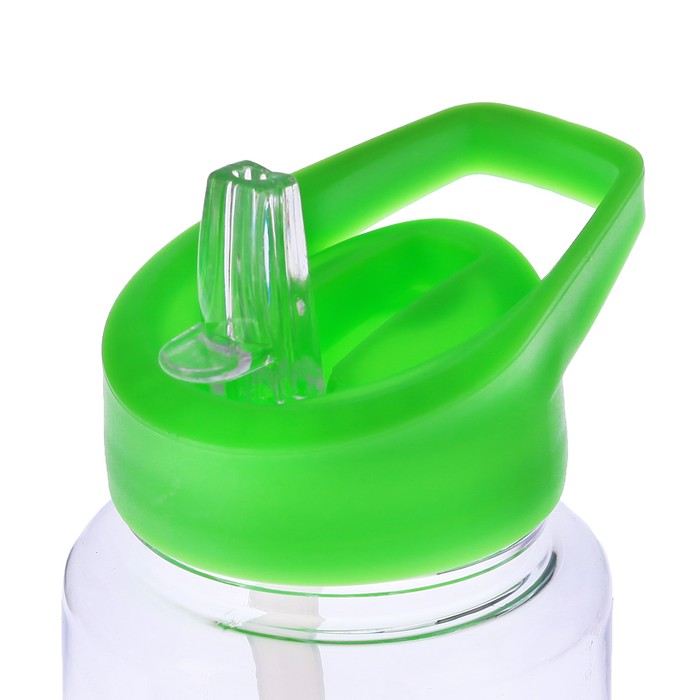 Бутылка для воды спортивная с поильником, 750 мл, микс