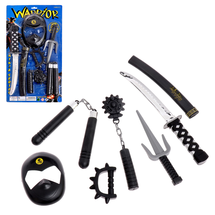 Набор оружия «Ниндзя», 7 предметов набор оружия ниндзя в комплекте предметов 3шт пакет