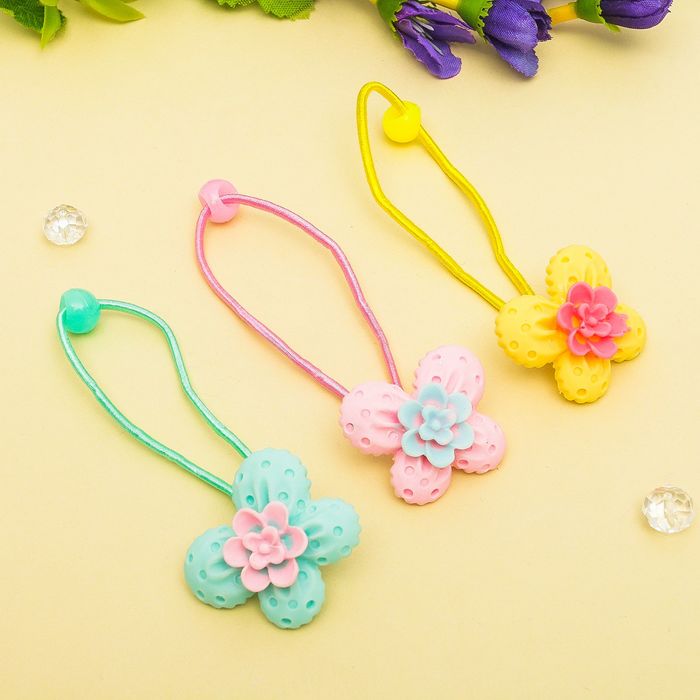 Резинка для волос "Точка" набор 6 шт