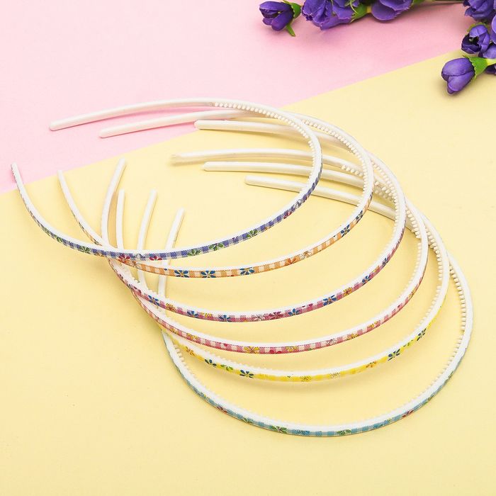 Ободок для волос "Тонкий" 0,4 см бабочка, микс