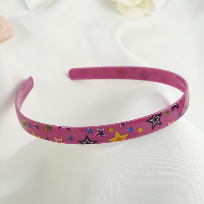 Ободок для волос "Весна" 1,2 см звезды, микс