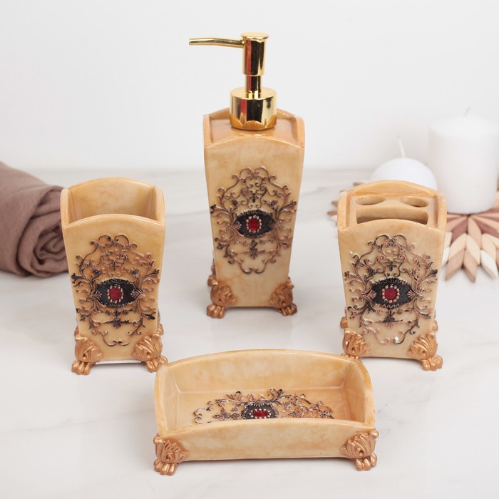 Набор для ванной "Узоры" 4 предмета