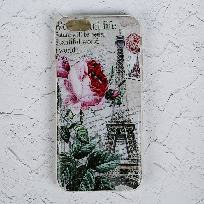 Чехол Luazon для iPhone 6/6S, Paris rose