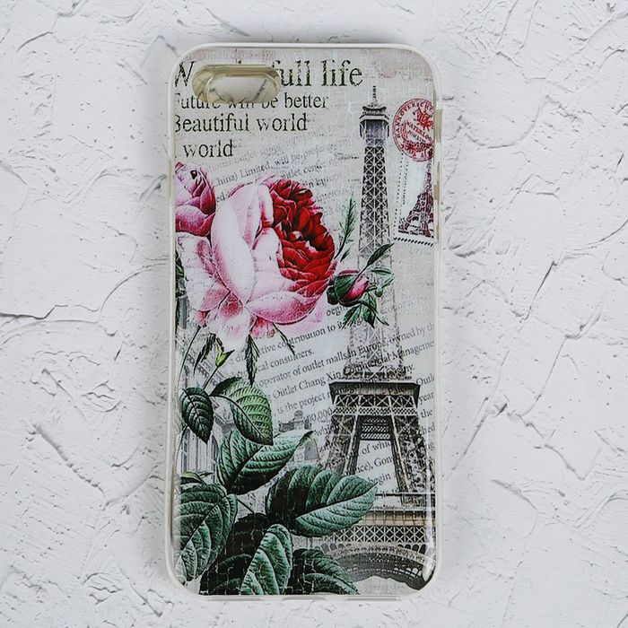 Чехол Luazon для iPhone 7, Paris rose