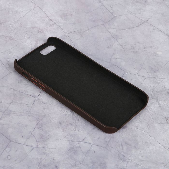 Чехол для iPhone 5/5S/SE, меняет цвет от температуры и прикосновения, коричнево-оранжевый