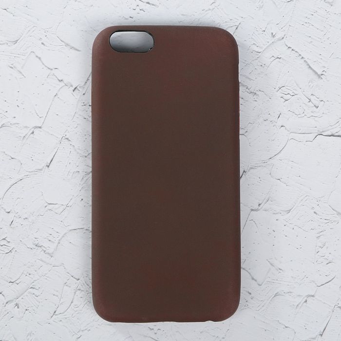 Чехол для iPhone 6/6S, меняет цвет от температуры и прикосновения, коричнево-оранжевый