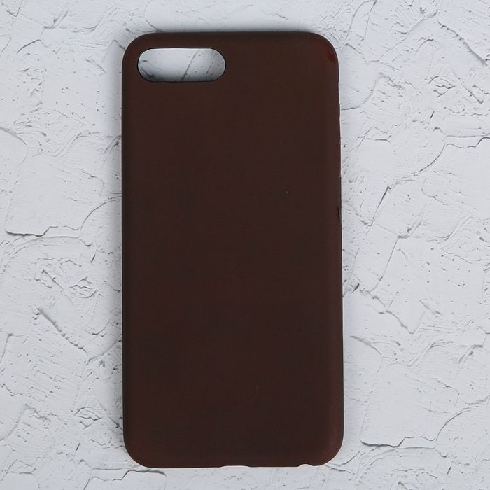 Чехол для iPhone 7 Plus, меняет цвет от температуры и прикосновения, коричнево-оранжевый
