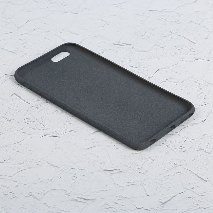 Чехол для iPhone 6 Plus, материал TPU, мягкое "велюровое" покрытие, темно-синий