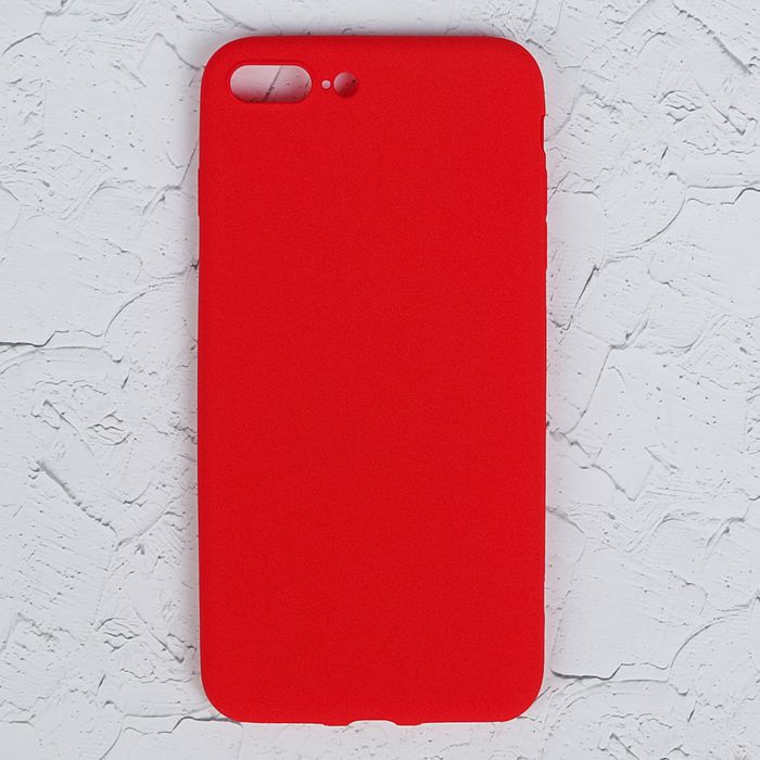 Чехол для iPhone 7 Plus, материал TPU, мягкое "велюровое" покрытие,