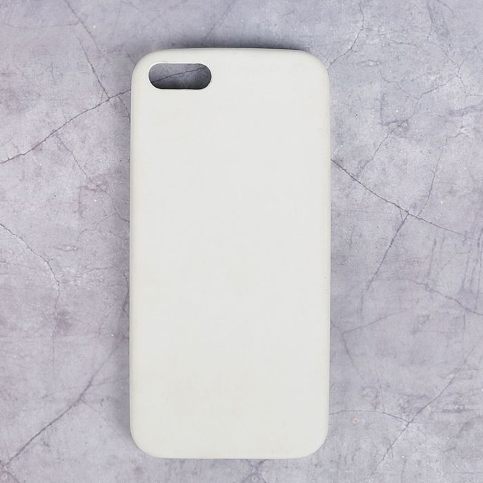 Чехол для iPhone 5/5S/SE, белый, под воздействием солнечного света меняет цвет на сиреневый 254110