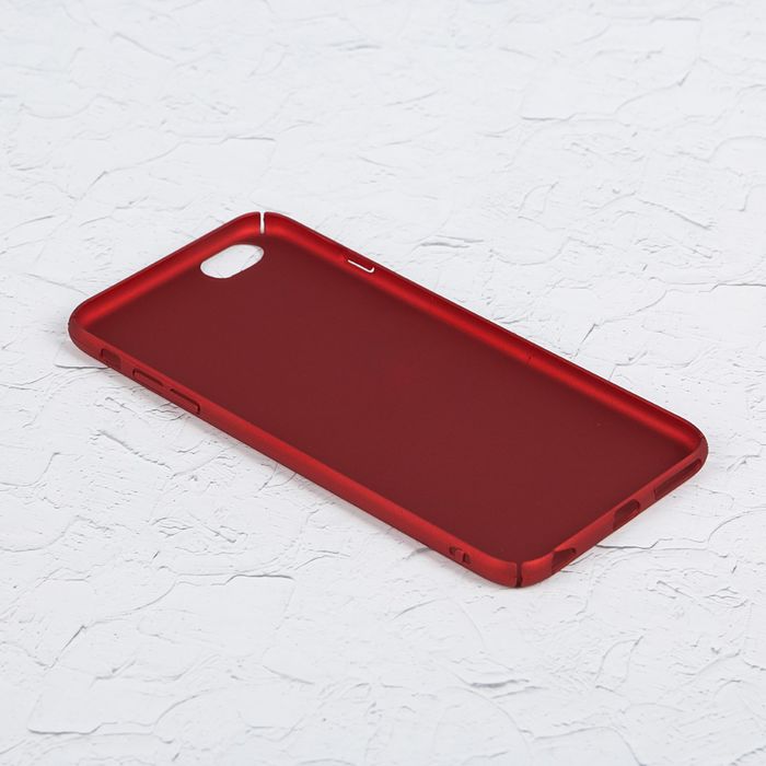 Чехол для iPhone 6 Plus, пластик, матовое покрытие Soft touch, красный