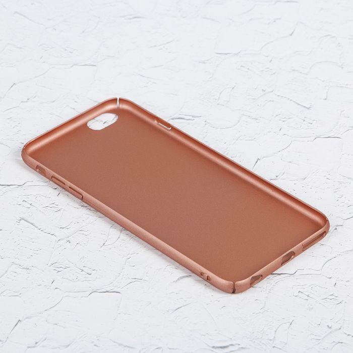 Чехол для iPhone 6 Plus, пластик, матовое покрытие Soft touch, цвет розовое золото