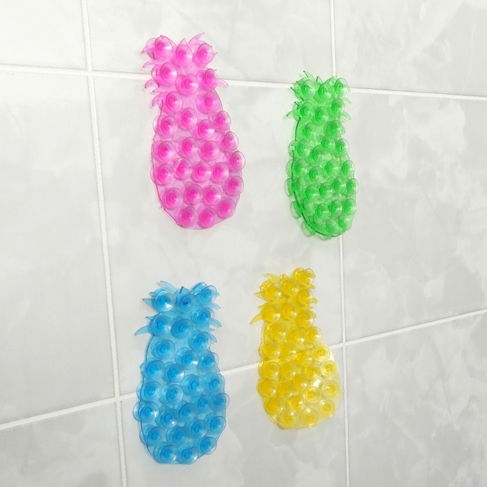 Мини-коврик для ванны "Ананас", цвет МИКС