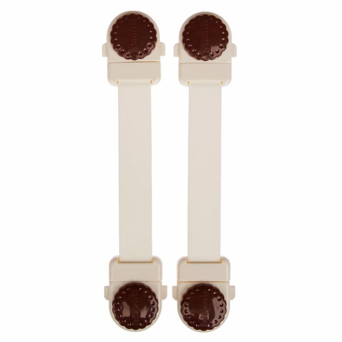 Гибкий блокиратор двери, набор 2 шт., цвет коричневый