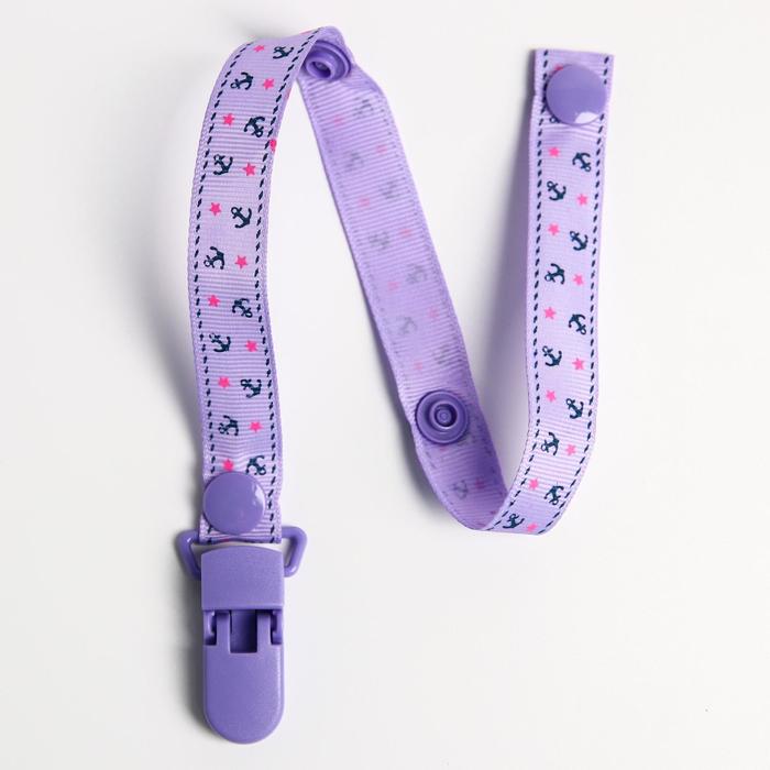 Держатель для пустышки, ниблера, на ленте, цвета МИКС