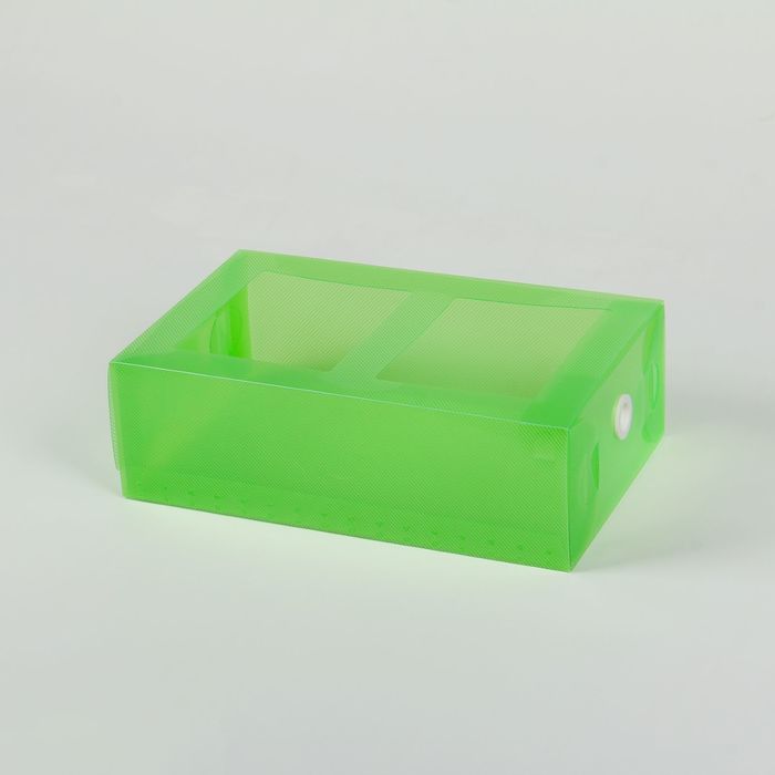 Короб для хранения выдвижной 18х30х10 см, цвет зеленый