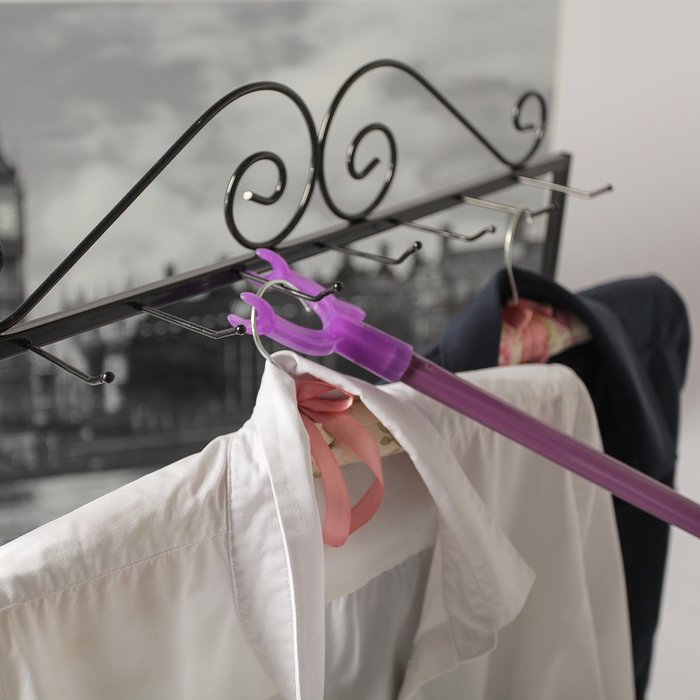 Съемник для одежды, труба в цвет вилки, L=145, вилка 5*5,5, цвет микс