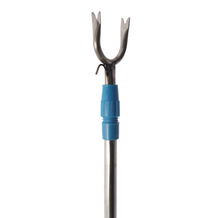 Съемник для одежды телескопический, L=76-130, вилка 6*6, металл, цвет микс