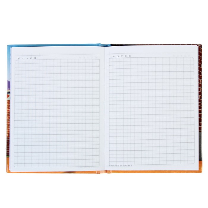 Блокнот А6, 80 листов клетка "Пингвины из Мадагаскара", твердая обложка