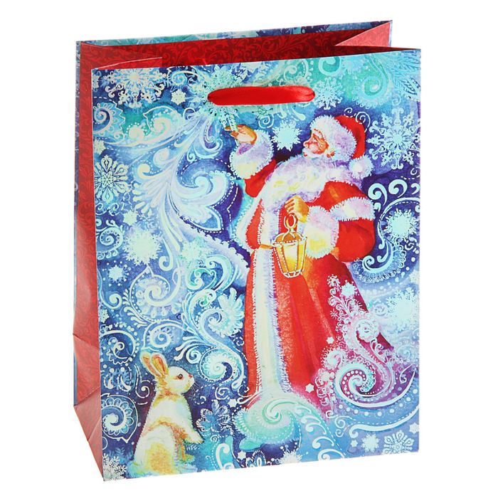 Пакет подарочный "Новогодние чудеса", 23 х 17.8 х 9.8 см