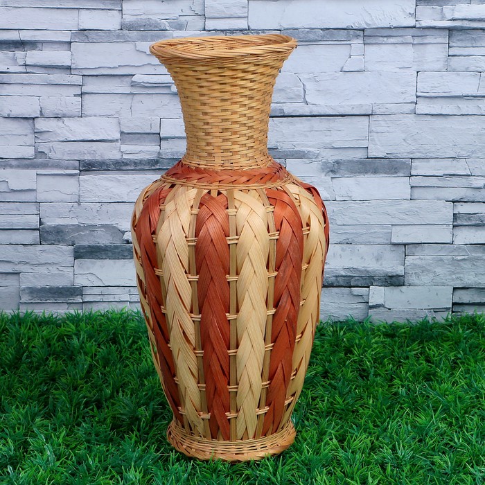 Ваза «Классик», плетёная, D=14 см, H=30 см