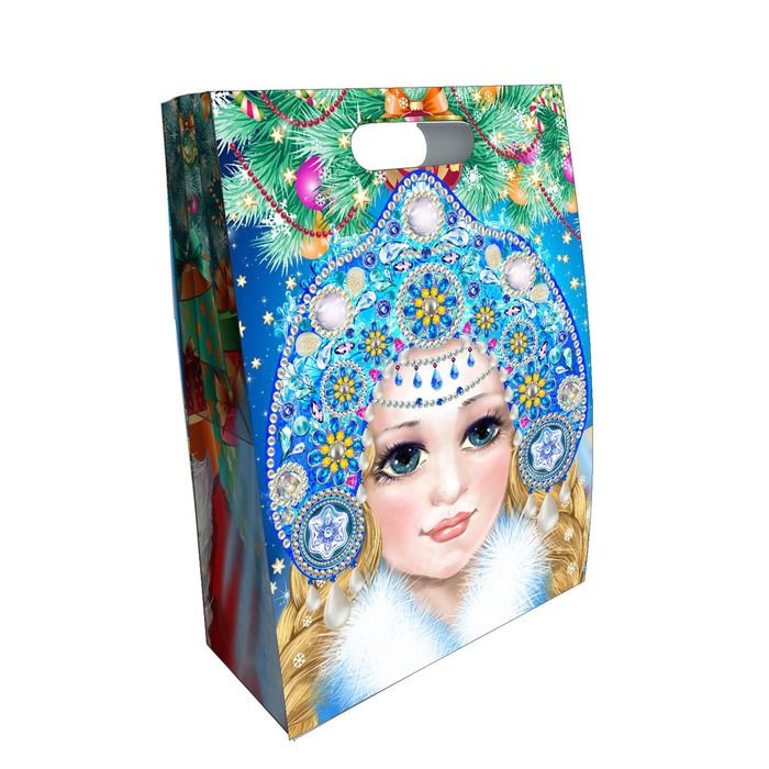 Подарочная коробка с масками "Дед мороз", 23 х 10 х 31 см