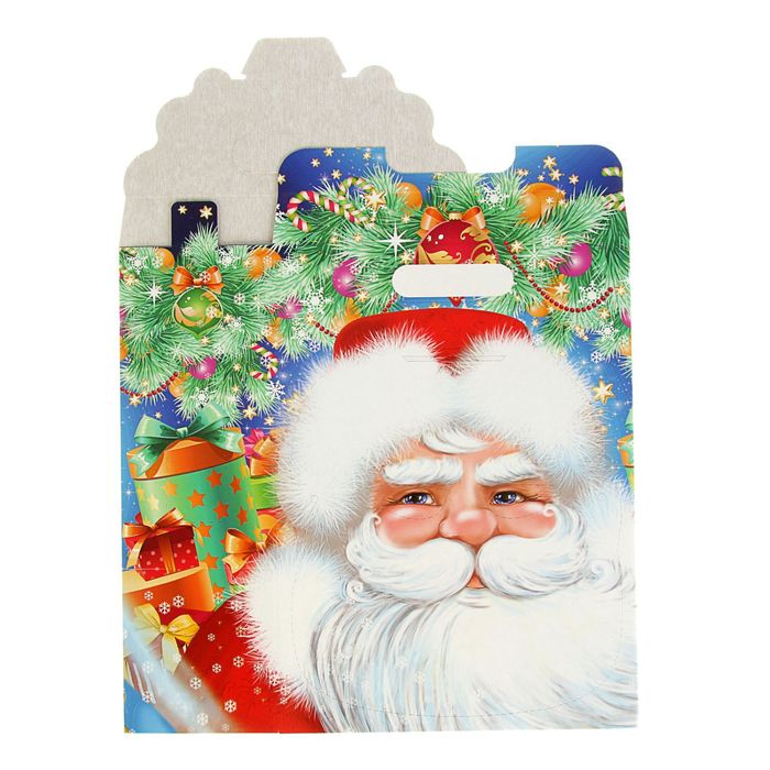 Подарочная коробка с масками "Дед мороз", 23 х 10 х 31 см