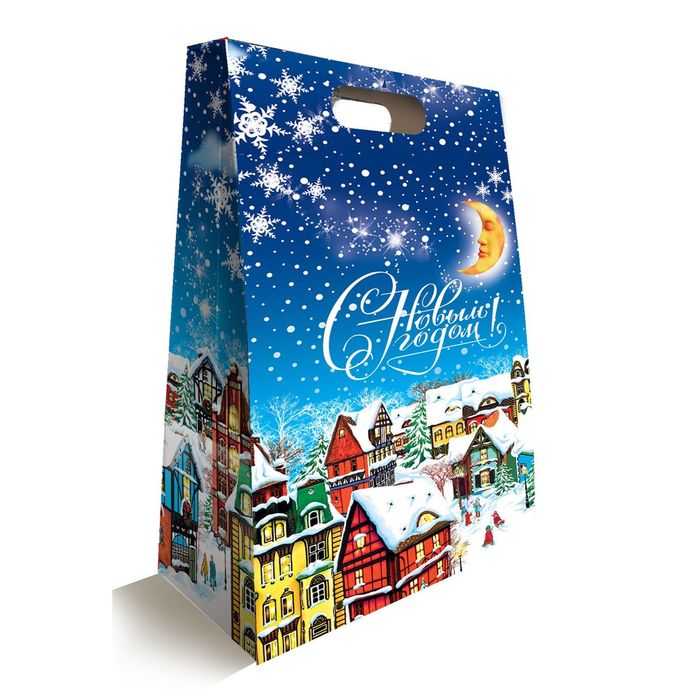 Подарочная коробка "Городок", 23 х 10 х 31 см