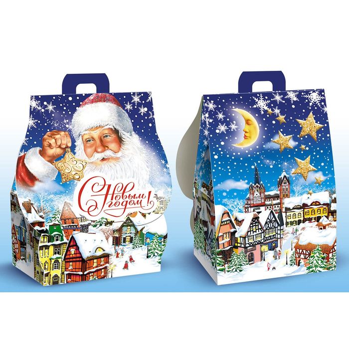 Подарочная коробка "Городок", домик, 12 х 8,5 х 17,5 см