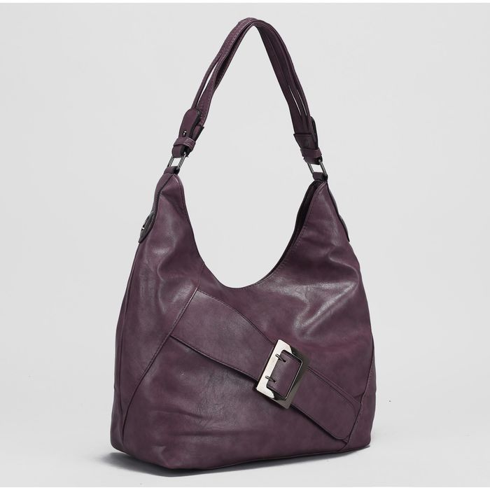 Сумка женская, отдел на молнии, наружный карман, цвет фиолетовый