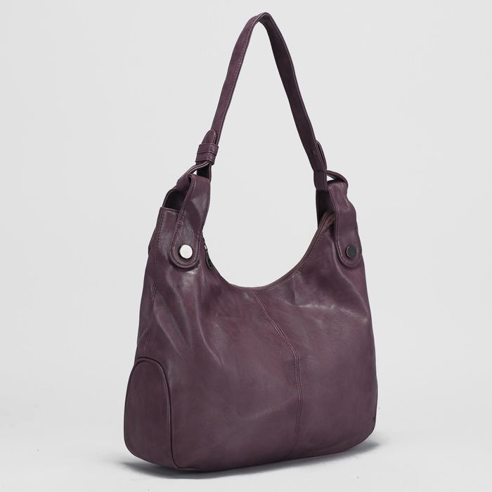 Сумка женская, отдел с перегородкой на молнии, наружный карман, цвет фиолетовый