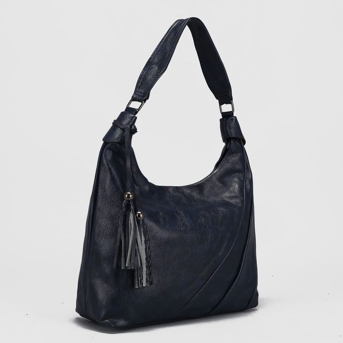 Сумка женская, отдел с перегородкой на молнии, наружный карман, цвет синий