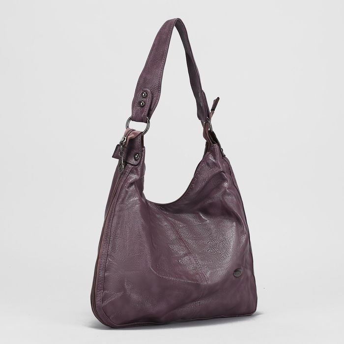 Сумка женская, отдел с перегородкой на молнии, наружный карман, цвет фиолетовый