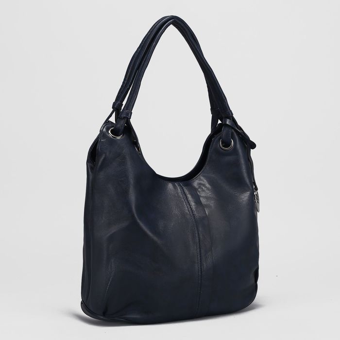 Сумка женская, отдел с перегородкой на молнии, 2 наружных кармана, цвет синий